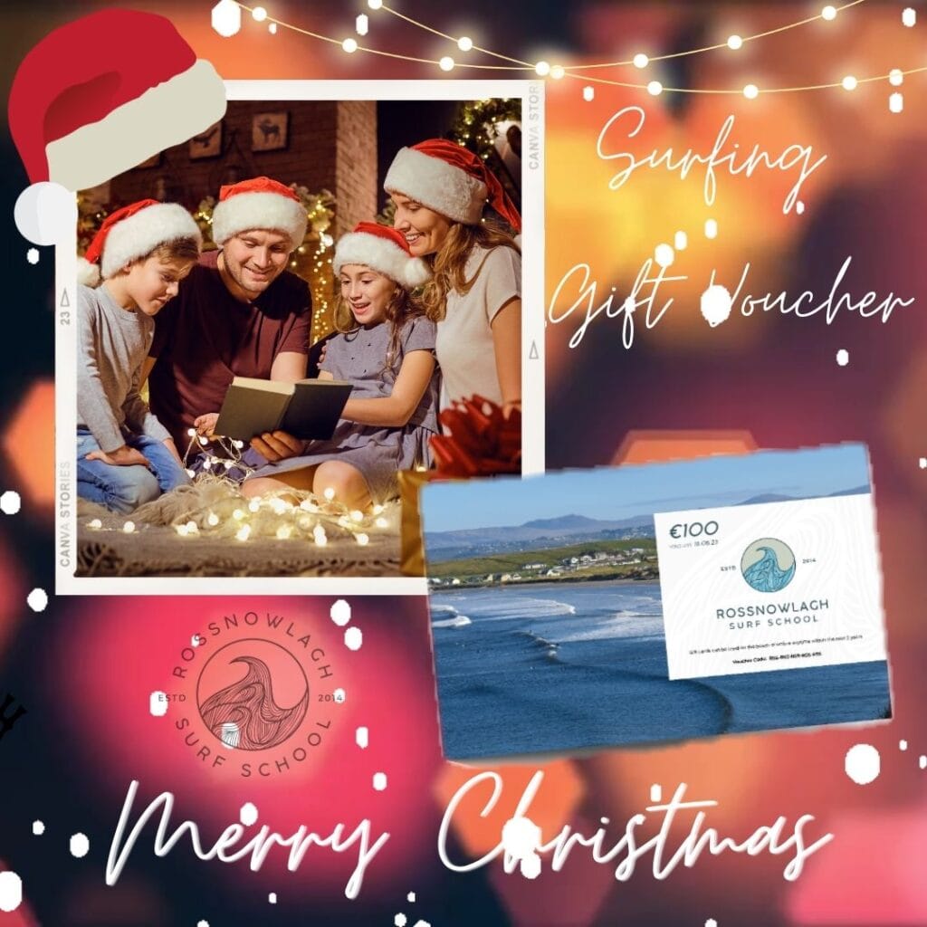 Christmas themed Surfing Gift Voucher promotion
