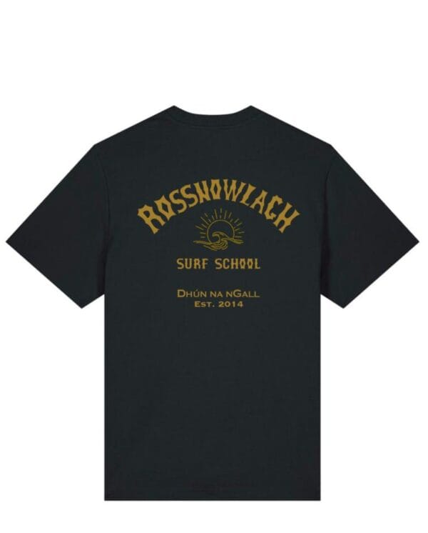 Black & Rolex Gold Organic Cotton Surf Tee - 10th Anniversary Tee